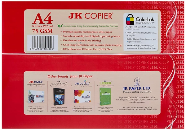 A4 Paper - JK - 1 Package, White